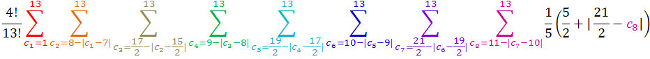 eqn4i Formula 4: Probability of winning Single-Suit Higher or Lower
